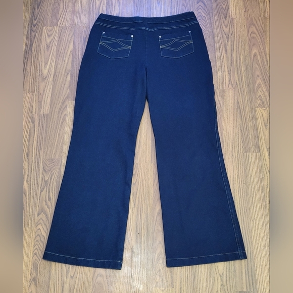 Women’s Pajama Jeans Soft Stretch Denim Dark Wash Pull-On Jeggings 32x31 B82 - Picture 6 of 9